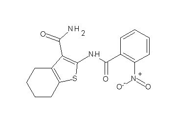 2-[(2-nitrobenzoyl)amino]-4,5,6,7-tetrahydro-1-benzothiophene-3-carboxamide