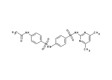 N-(4-{[(4-{[(4,6-dimethyl-2-pyrimidinyl)amino]sulfonyl}phenyl)amino]sulfonyl}phenyl)acetamide