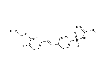 N-[amino(imino)methyl]-4-[(3-ethoxy-4-hydroxybenzylidene)amino]benzenesulfonamide