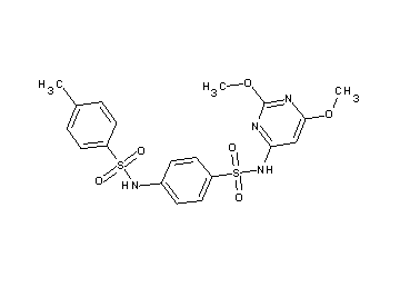 N-(4-{[(2,6-dimethoxy-4-pyrimidinyl)amino]sulfonyl}phenyl)-4-methylbenzenesulfonamide