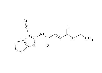 ethyl 4-[(3-cyano-5,6-dihydro-4H-cyclopenta[b]thien-2-yl)amino]-4-oxo-2-butenoate