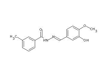 N'-(3-hydroxy-4-methoxybenzylidene)-3-methylbenzohydrazide