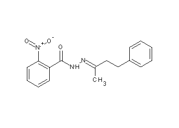 N'-(1-methyl-3-phenylpropylidene)-2-nitrobenzohydrazide