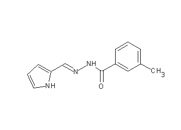 3-methyl-N'-(1H-pyrrol-2-ylmethylene)benzohydrazide - Click Image to Close