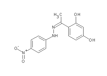 4-[N-(4-nitrophenyl)ethanehydrazonoyl]-1,3-benzenediol