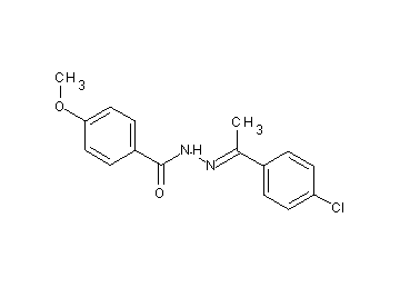 N'-[1-(4-chlorophenyl)ethylidene]-4-methoxybenzohydrazide