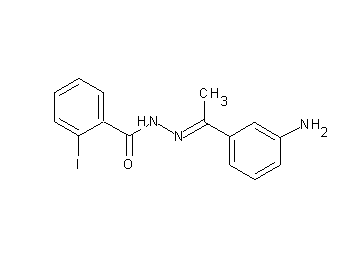 N'-[1-(3-aminophenyl)ethylidene]-2-iodobenzohydrazide