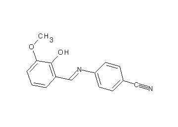 4-[(2-hydroxy-3-methoxybenzylidene)amino]benzonitrile