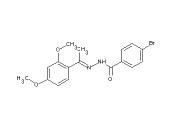 4-bromo-N'-[1-(2,4-dimethoxyphenyl)ethylidene]benzohydrazide