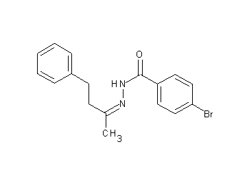 4-bromo-N'-(1-methyl-3-phenylpropylidene)benzohydrazide