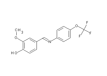 2-methoxy-4-({[4-(trifluoromethoxy)phenyl]imino}methyl)phenol