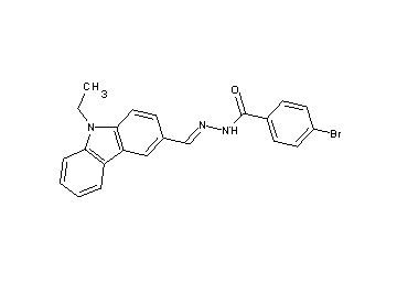 4-bromo-N'-[(9-ethyl-9H-carbazol-3-yl)methylene]benzohydrazide