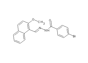 4-bromo-N'-[(2-methoxy-1-naphthyl)methylene]benzohydrazide