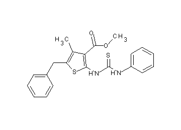 methyl 2-[(anilinocarbonothioyl)amino]-5-benzyl-4-methyl-3-thiophenecarboxylate