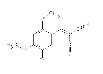 (5-bromo-2,4-dimethoxybenzylidene)malononitrile (5-bromo-2,4-dimethoxybenzylidene)malononitrile