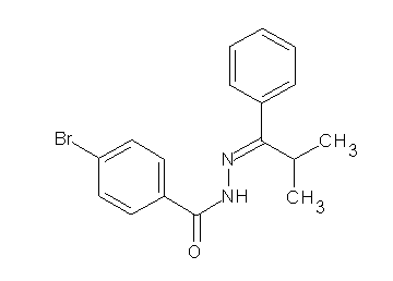 4-bromo-N'-(2-methyl-1-phenylpropylidene)benzohydrazide