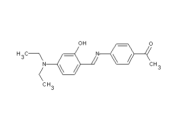1-(4-{[4-(diethylamino)-2-hydroxybenzylidene]amino}phenyl)ethanone