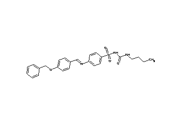 4-{[4-(benzyloxy)benzylidene]amino}-N-[(butylamino)carbonyl]benzenesulfonamide