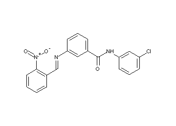 N-(3-chlorophenyl)-3-[(2-nitrobenzylidene)amino]benzamide - Click Image to Close