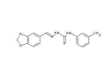 1,3-benzodioxole-5-carbaldehyde N-(3-methylphenyl)thiosemicarbazone