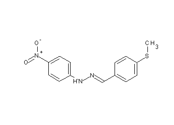 1-[4-(methylsulfanyl)benzylidene]-2-(4-nitrophenyl)hydrazine