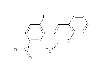 N-(2-ethoxybenzylidene)-2-fluoro-5-nitroaniline