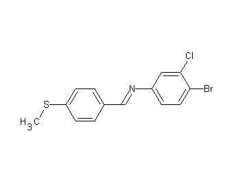 (4-bromo-3-chlorophenyl)[4-(methylsulfanyl)benzylidene]amine