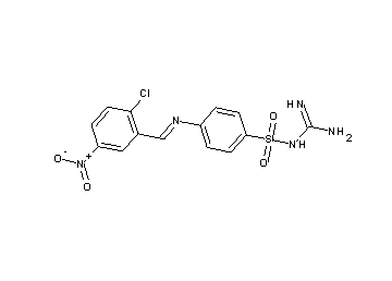 N-[amino(imino)methyl]-4-[(2-chloro-5-nitrobenzylidene)amino]benzenesulfonamide