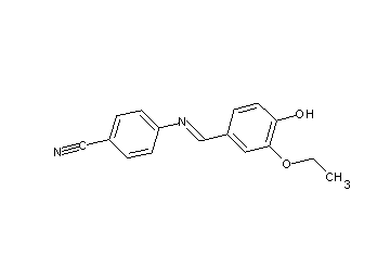 4-[(3-ethoxy-4-hydroxybenzylidene)amino]benzonitrile - Click Image to Close