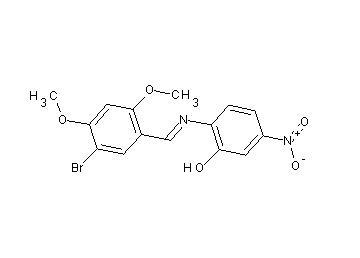 2-[(5-bromo-2,4-dimethoxybenzylidene)amino]-5-nitrophenol