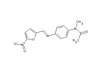 N-methyl-N-(4-{[(5-nitro-2-furyl)methylene]amino}phenyl)acetamide