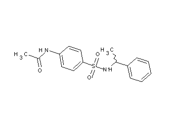 N-(4-{[(1-phenylethyl)amino]sulfonyl}phenyl)acetamide