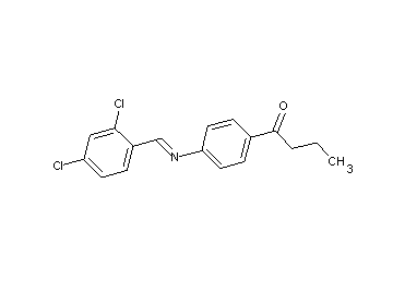 1-{4-[(2,4-dichlorobenzylidene)amino]phenyl}-1-butanone