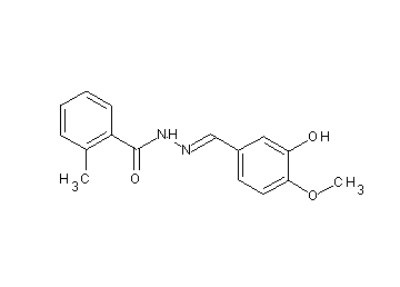 N'-(3-hydroxy-4-methoxybenzylidene)-2-methylbenzohydrazide