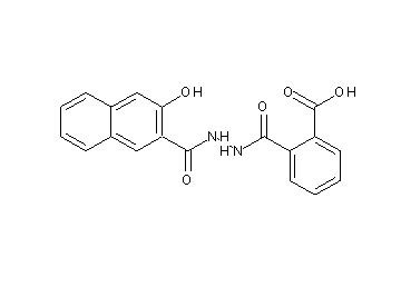 2-{[2-(3-hydroxy-2-naphthoyl)hydrazino]carbonyl}benzoic acid