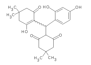 2-[(2,4-dihydroxyphenyl)(2-hydroxy-4,4-dimethyl-6-oxo-1-cyclohexen-1-yl)methyl]-5,5-dimethyl-1,3-cyclohexanedione