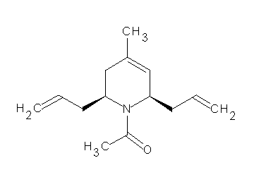 1-acetyl-2,6-diallyl-4-methyl-1,2,3,6-tetrahydropyridine