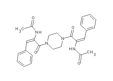 N,N'-[1,4-piperazinediylbis(3-oxo-1-phenyl-1-propene-3,2-diyl)]diacetamide