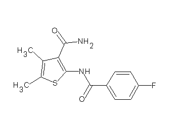 2-[(4-fluorobenzoyl)amino]-4,5-dimethyl-3-thiophenecarboxamide