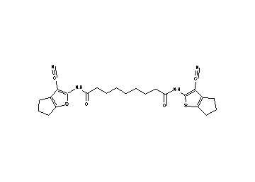 N,N'-bis(3-cyano-5,6-dihydro-4H-cyclopenta[b]thien-2-yl)nonanediamide