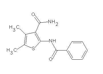 2-(benzoylamino)-4,5-dimethyl-3-thiophenecarboxamide