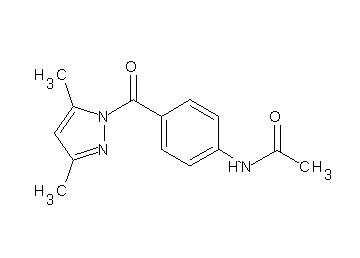 N-{4-[(3,5-dimethyl-1H-pyrazol-1-yl)carbonyl]phenyl}acetamide