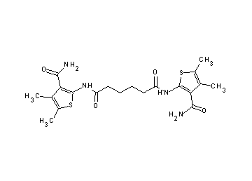 N,N'-bis[3-(aminocarbonyl)-4,5-dimethyl-2-thienyl]hexanediamide