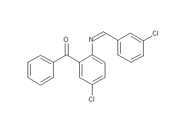 {5-chloro-2-[(3-chlorobenzylidene)amino]phenyl}(phenyl)methanone