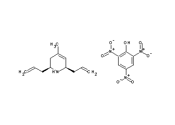 2,4,6-trinitrophenol - 2,6-diallyl-4-methyl-1,2,3,6-tetrahydropyridine (1:1)