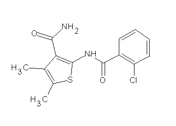 2-[(2-chlorobenzoyl)amino]-4,5-dimethyl-3-thiophenecarboxamide