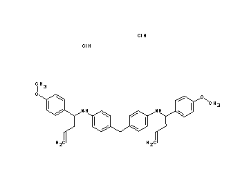 [1-(4-methoxyphenyl)-3-buten-1-yl][4-(4-{[1-(4-methoxyphenyl)-3-buten-1-yl]amino}benzyl)phenyl]amine dihydrochloride