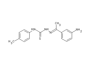1-(3-aminophenyl)ethanone N-(4-methylphenyl)thiosemicarbazone