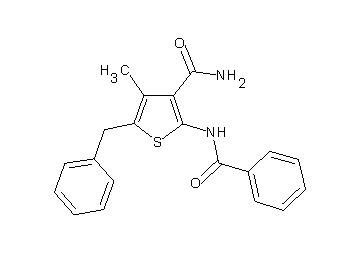 2-(benzoylamino)-5-benzyl-4-methyl-3-thiophenecarboxamide