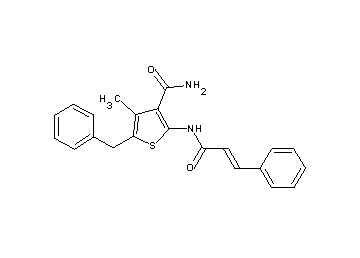 5-benzyl-2-(cinnamoylamino)-4-methyl-3-thiophenecarboxamide